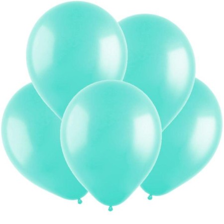 Latex ball 12 ", pastel, set 100 pcs., Sea wave
