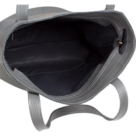 Bag Schoper with Mumi zipper, gray color-2