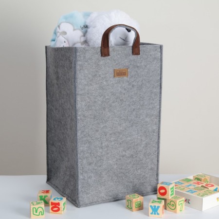 EVA Elegance storage basket, 30 × 30 × 50 cm, gray color-6