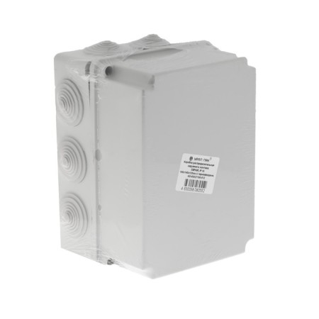 Distribution box Ural Pak, 190x140x120, IP 55, 10 VX, gray, KO-65027190-012-3