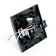 1-seater socket s/h 250V, 16A with a protective curtain and with USB, Stekker Erna, PST16-9011-03, black 1022447