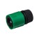 Connector with Aquastop, 1/2 "(12 mm), fast-fast connection, pp-plate, Greengo