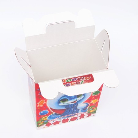 Gift box New Year's cornfield 18.5 x 10 x 30.5 cm-3