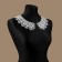 Gypury collar, 25 × 7 cm, white color