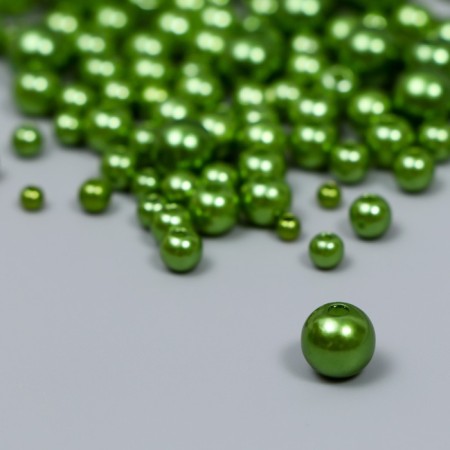 Beads for creativity plastic "Round. Coniferous" d = 3-8 mm, set 10 grams-1