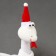 Soft toy "Snake" on a suspension, 14 cm, white color