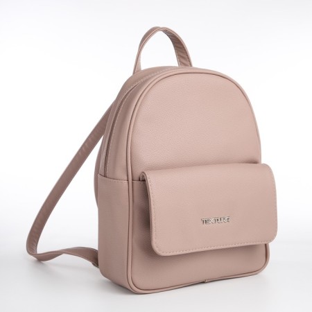 Women's backpack city, Textura, Powder Color