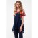 Female blouse, size 42, blue color