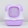 The toilet is closed with the upper hole, a scoop, a coal filter of 40 x 56 x 40 cm,