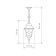 Elektrostandard Lamp Garden-Park, 60W, E27, IP44, suspended, VEGA H Black gold