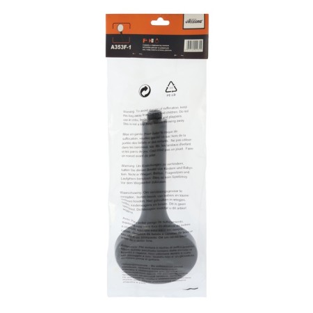 Shower watering can Accoona A353F-1, 200 x 7 mm, plastic, 1 mode, black-5
