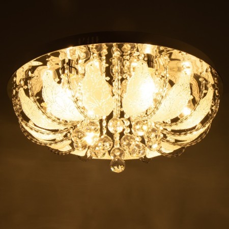 Svetogor chandelier "Butle" 8x60W E27 LED lighting chrome 60x60cm-11