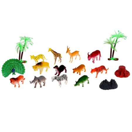 Animal set "Wild Beasts", 17 objects