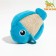 Soft toy for cats with cat mint "fish", blue