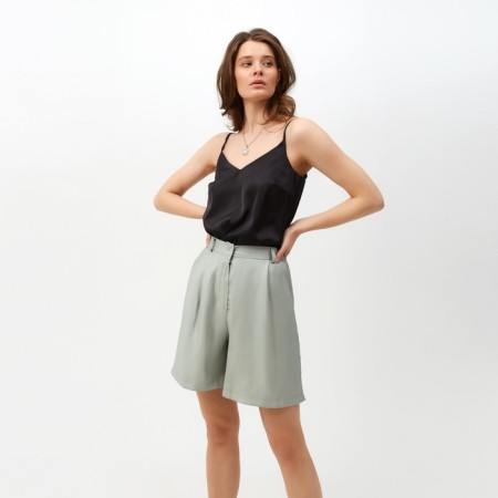 Top female minku "Silk pleasure", Black color, size 44-3