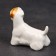Porcelain figurine "Silicham Terrier Ear", 5 cm, copyright painting
