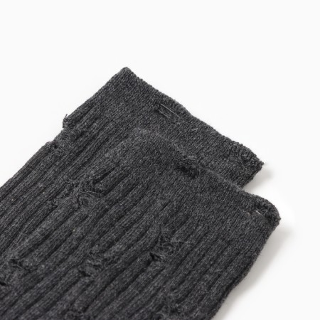 Women's socks kaftan torn into a rush size 36-40 (23-25 ​​cm), gray-2