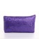 Cosmetic bag with zipper, purple color