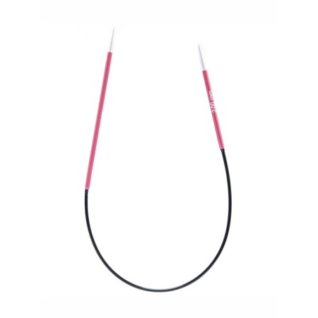 Knitting needles asymmetric aluminum circular zing knitpro, 25 cm/2.00 mm 47050