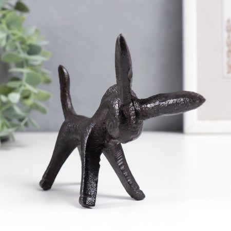 Souvenir cast iron stand for the rings "Donkey" 10x4x12.5 cm-2