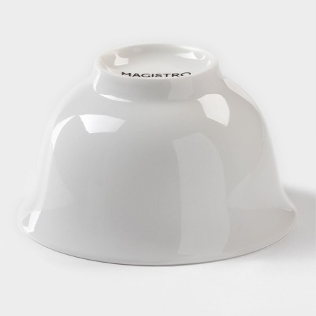 Porcelain salad Magistro "Blanche", 220 ml, d = 10 cm, white color-2