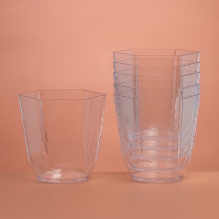 The form of the plastic disposable for the buffet "Grail", 100 ml, transparent, 15 pcs/units.-2