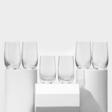 A set of glass glasses for water 