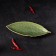 Ceramic serving dish "Dender", 26 × 10.5 × 1.5 cm, green color