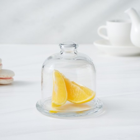 Glass Lemon Basic, with a lid-5