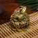 NECKE bronze "Toad on the lotus" 6.5 x 6.5 x 7.5 cm m262
