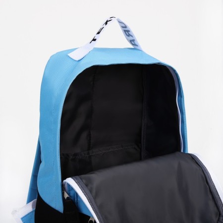 Youth backpack from lightning textiles, 1 pocket, textura, black/blue color-3