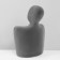 Bust for jewelry "Silhouette", 13 × 7 × 20 cm, h = 20 cm, phlock, color gray