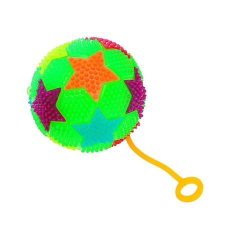 The ball is "stars", light, with a squeak, color mix-1