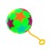 The ball is "stars", light, with a squeak, color mix
