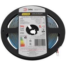 LED tape era, 5 m, IP20, COB, 504 LED/m, 10 W/m, 24 V, glow warm white