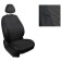 Autorekhls from Alcantara "Rhombus" for Nissan Qashqai II (with an armrest) 2014-N.V.