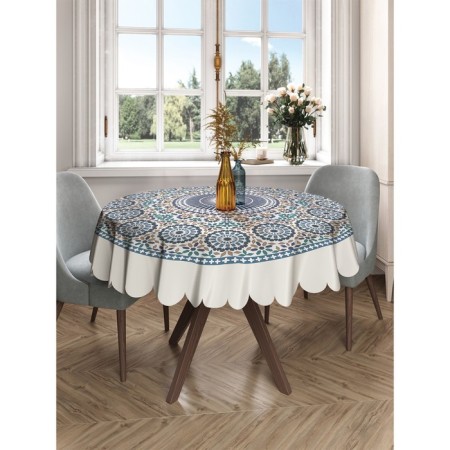 The tablecloth “Circular flowering”, round, Saten, D = 150 cm-2