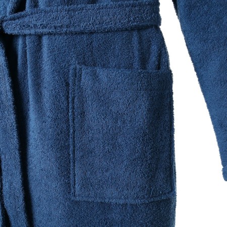 Terront Ethel bathrobe, male size 52-54 Blue color, 100% cotton, 320 g/m2-4
