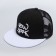 Men's cap with a direct visor of New York, black color, mesh, pr 56