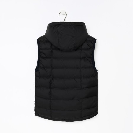 Children's vest, black color, height 134 cm-10