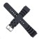 20 mm watch strap, silicone, l-23.5 cm, black