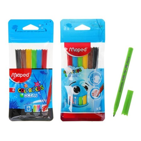 Flomasters 6 colors Color Peps Ocean, a blocked writing node, super -mixed, mix