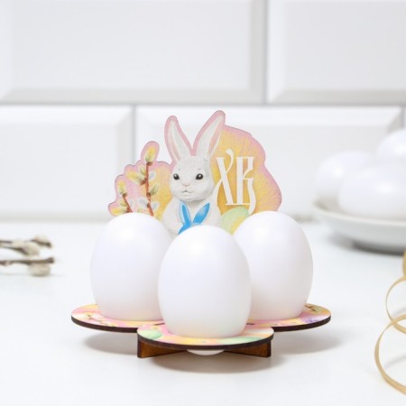 3 eggs “Rabbit”, 12.8 x 11.2 x 10.6 cm.-1