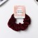 Hair elastic band "orbit" elite stripes tenderness, 10 cm, burgundy