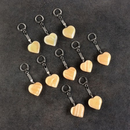 Trick "Heart", 3.5x3.5 cm, honey, onyx