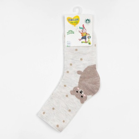 Cashmere children's socks, milk color, size 18-20-4