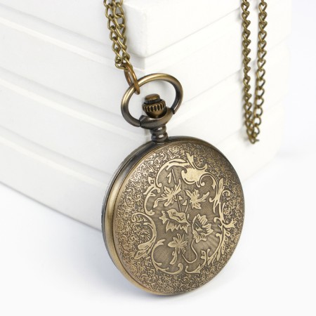 Pocket quartz clock "Stars in a circle", on a chain of 80 cm-2