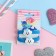 Hair elastic band "Kroch" (set 2 pcs) cloud, 3.5 cm, blue and white