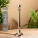 Empire aluminum candlestick per 1 candle 9.5x9.5x35 cm