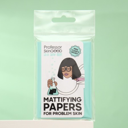 Professor skingood, mattifying papers for problem skin, 50 pcs.